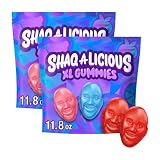 SHAQ-A-LICIOUS XL GUMMIES Original Flavor Chewy,Candy Bag,11.8 oz,(Pack of 2)