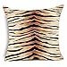 PPMP Funda de Almohada con Estampado Animal, Estampado de Leopardo, Tigre, Cebra, Ganado, Funda de cojín de Serpiente, Funda de Almohada Decorativa para sofá de casa, Funda de cojín A18 45x45cm 2pc