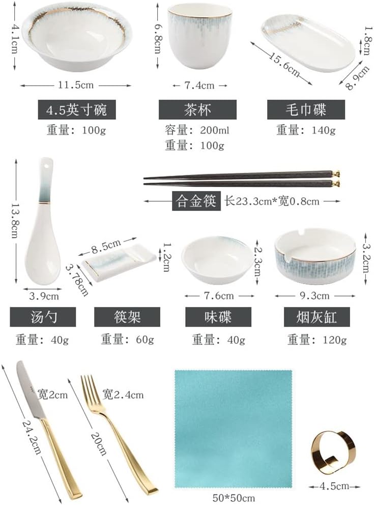 Cutlery Set Home Kitchen Table Decoration Napkin Placemat Dinner Plate Complete Set