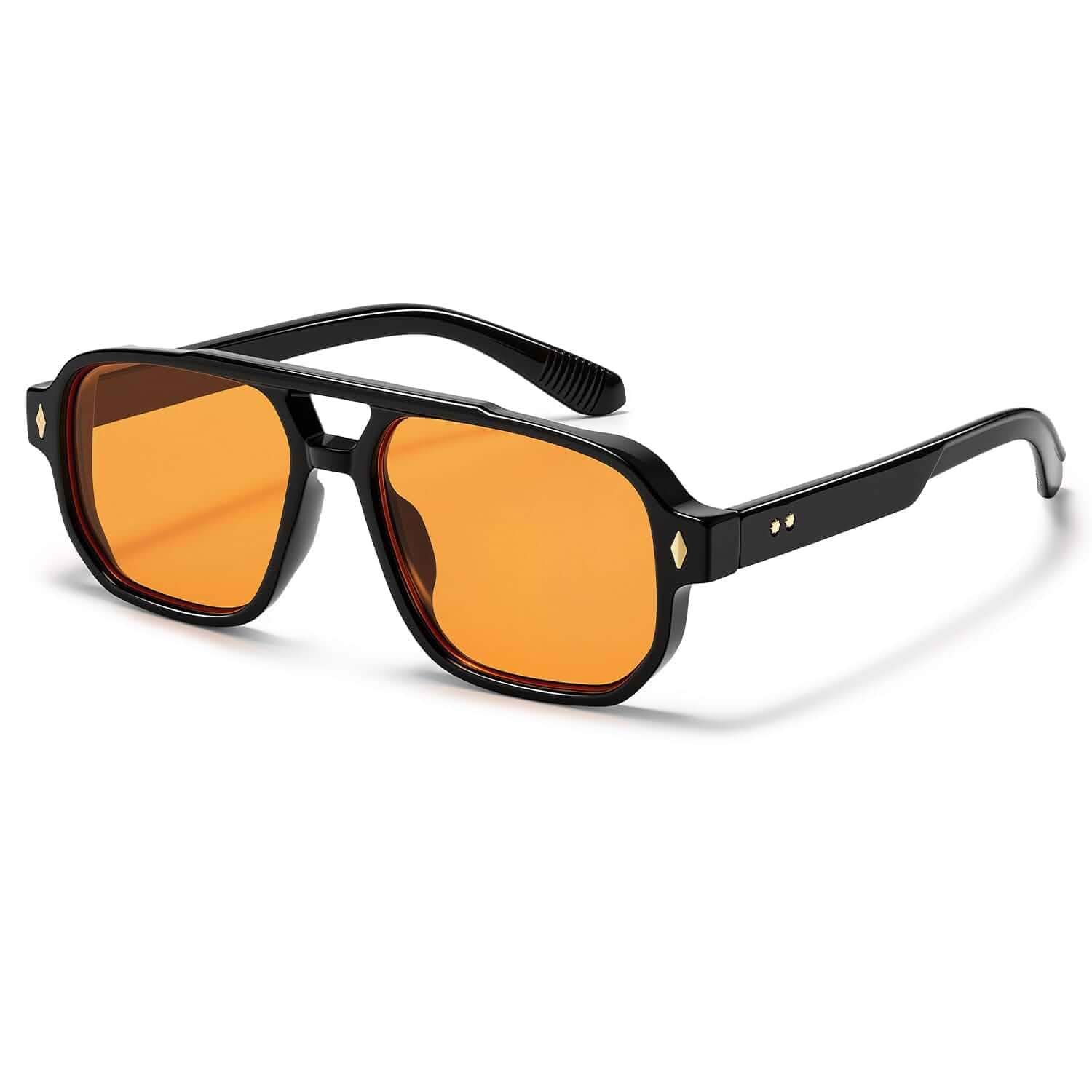 VANLINKER Retro Square 70s Aviator Sunglasses for Men Women VL9955 | Trendy Rectangle Thick Sun Glasses