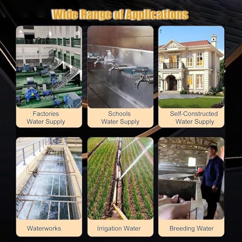 Large 500L 132Gal Vertical 304 Stainless Steel Well Pressure Tank Kit for Kitchen, Shower, Toilet, Garden - Durable Water Pressure System (155x60cm)