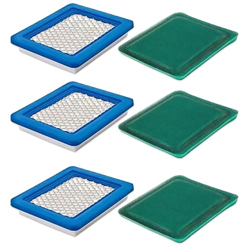 Caalii 3 Pack 491588S Air Filter with Pre Filter Compatible with Briggs and Stratton 491588 493537 493537S, Toro 20332, Craftsman 33644, Pro Performance for Push Lawn Mower