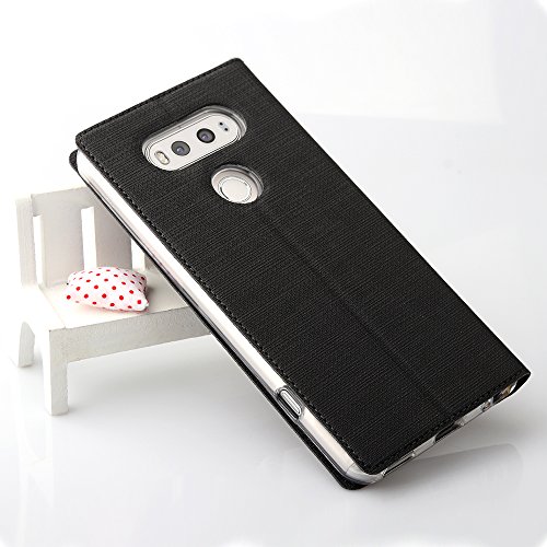 Feitenn Case Compatible With Lg V20,Premium Flip Leather Pu Wallet View Window Smart Case Stand Kicstand Card Holder Magnetic Closure Tpu Bumper Slim Case Designed For Lg V20 #TOP2