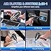 KMM Handheld Car Vacuum Cleaner, 10000PA Vacuum Cleaner & Air Duster, 120W High Power Hand Held Vacuum Cordless, Portable Vacuum Rechargeable with Multi-Nozzles & LED Light for Car, Home, Pet, Office