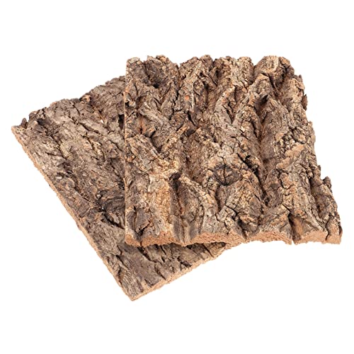 FUNOMOCYA 2Pcs Natural Reptile Hide Tree Bark Decor for Terrarium Climbing Tree Bark Decoration for Lizards Turtles Geckos Frogs Chameleons Habitat Background and Climbing Surface