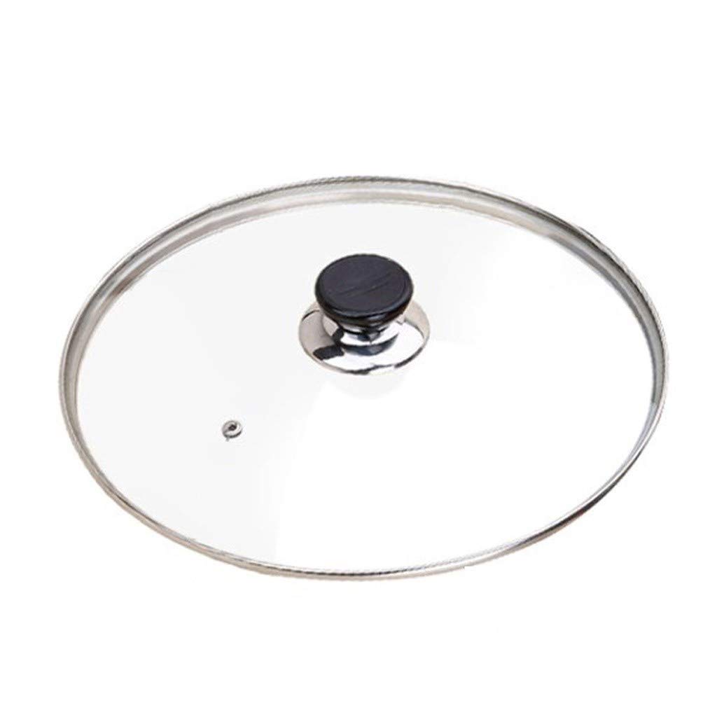 Couvercle,Couvercles de casserole couvercle de casserole en verre trempé couvercle de casserole à vapeur couvercle de casserole Transparent ménage couvercle de casserole de remplacement univ