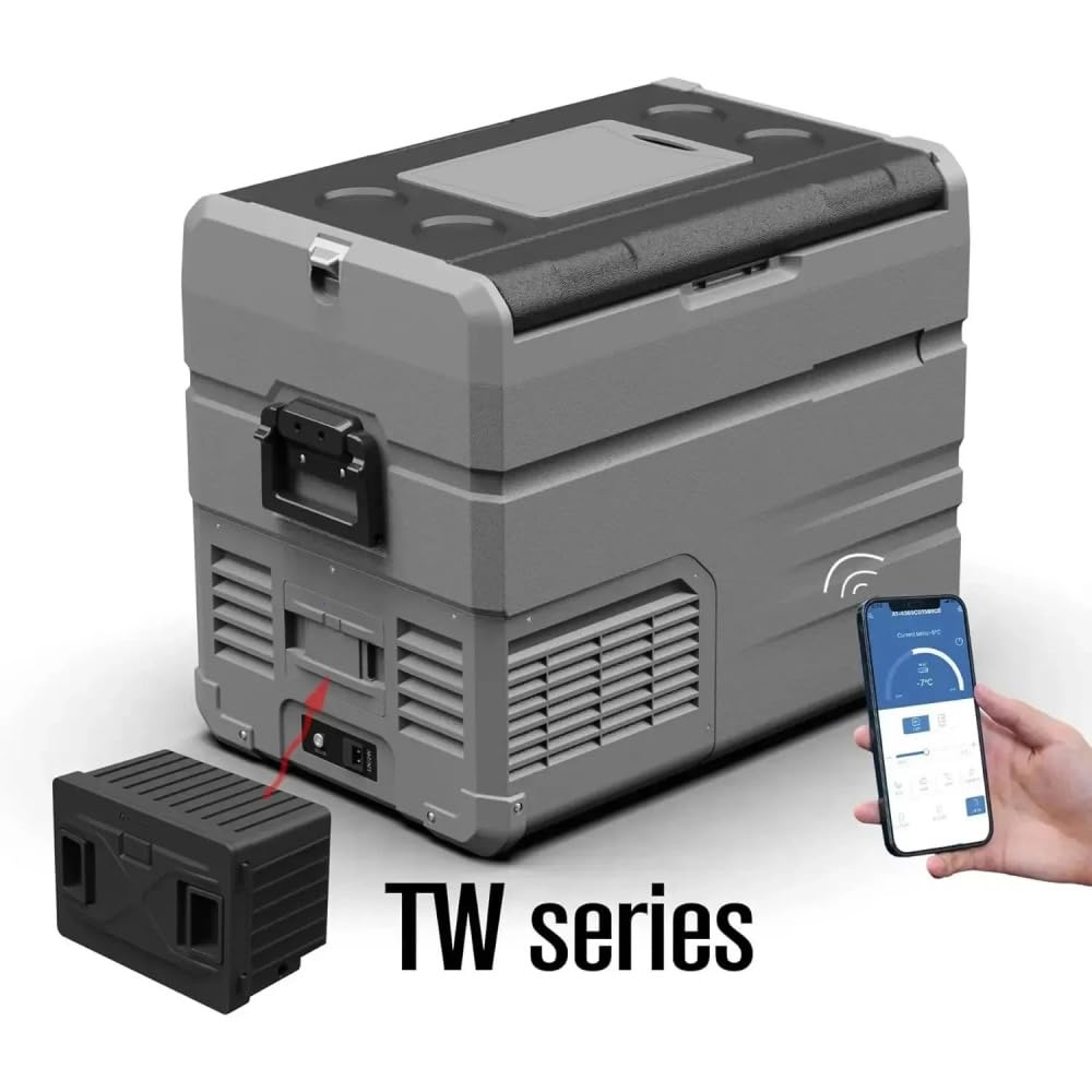 Batterie au lithium intégrée pour réfrigérateur de voiture 15600 mAh compatible avec Alpicool TA/TAW/TS/TW/TWW/P8/CX, 12/24 V DC, 120 ~ 240 V AC, 1 pièce