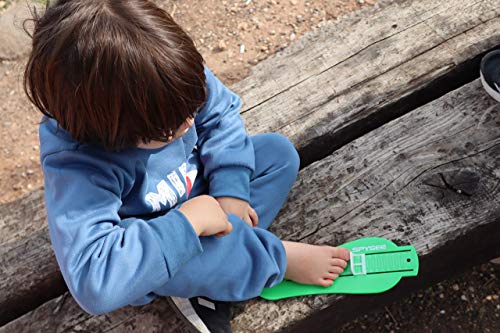 Kids Foot Measurement Device Us Sizes | Professional Foot Gauge Kids Measuring Shoe Sizer For 0-8 Years Old Use (Green) #TOP4