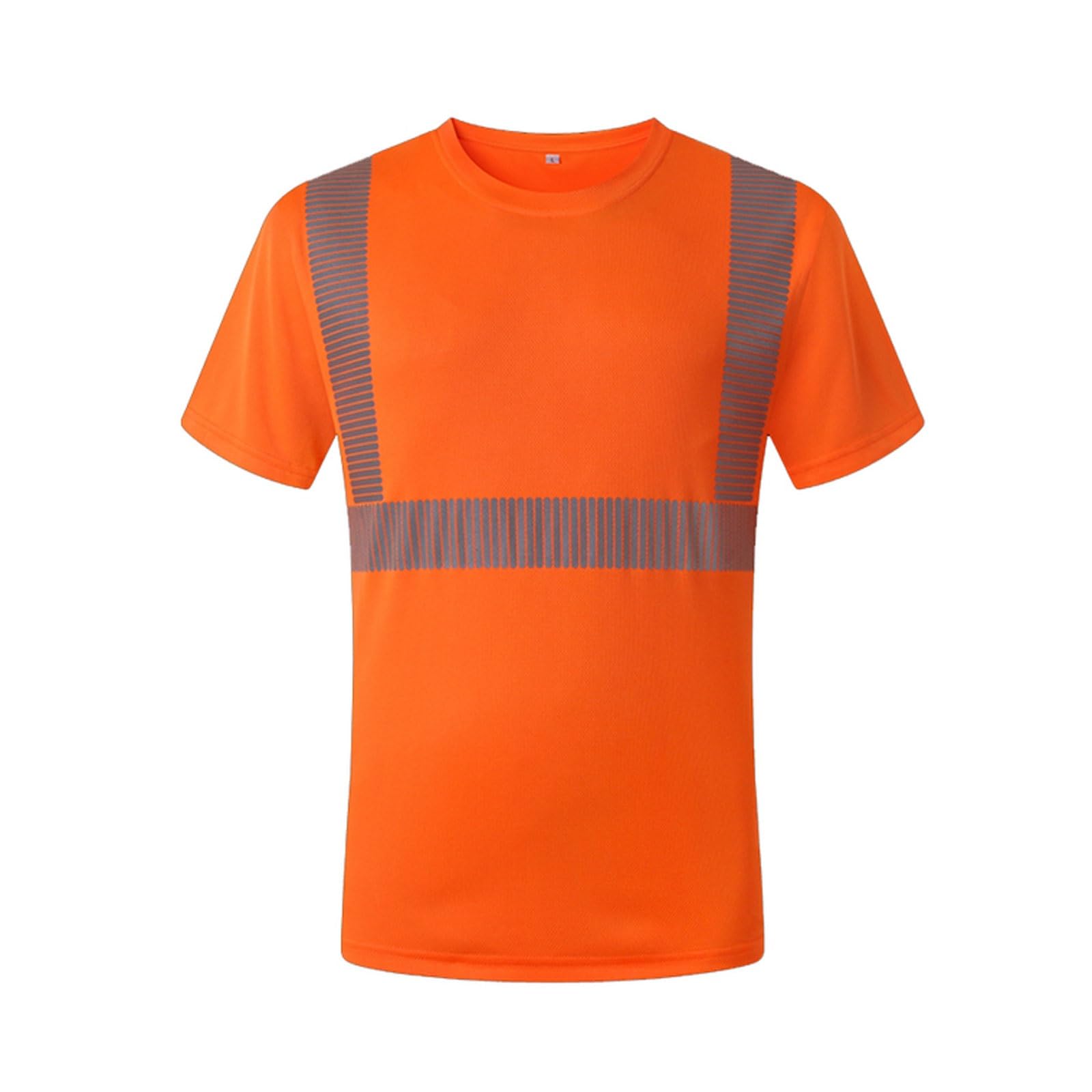 Camiseta reflectante de alta visibilidad, transpirable, fluorescente y secado rápido for trabajos al aire libre en verano, chalecos reflectantes seguridad