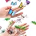 Auihiay 36 Pack Large Plastic Insect Figures Assorted Insect Bugs Includes Multicolored Lifelike Butterfly for Children Education, Insect Themed Party