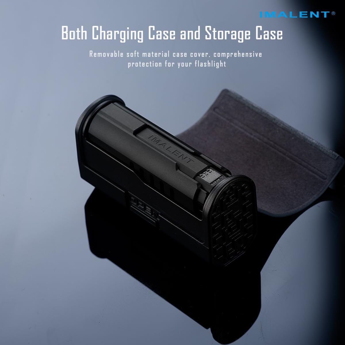 IMALENT LD70 Upgrated Small Flashlight 4000 Lumens EDC Lights with Charging Box, Powered by Rechargeable Built-in Battery for Outdoors, Emergency, Work (Brown)