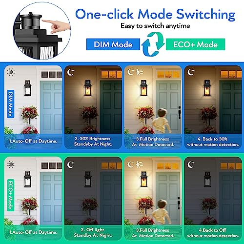 Image of VIANIS Porch Lights Outdoor with Motion Sensor, Outdoor Wall Lights Lantern