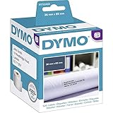 Dymo - 99012 /S0722400 Original-Etikettenstreifen, Weiß, 2 Stück