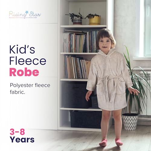 Rising Star Baby Toddler Robe Or Kids Robe for Girls and Boys - Kids & Baby Bath Robe Spa Set with Washcloth or Slippers4