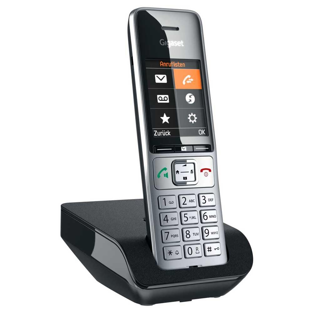 Gigaset Comfort 500 analoges Telefon, Silber/schwarz