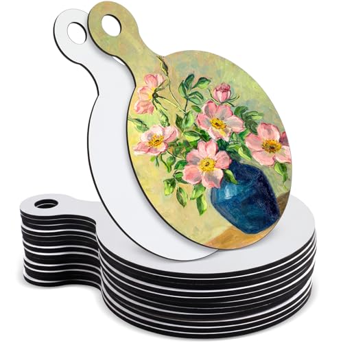 Novabright 12 Pcs Round Sublimation Cutting Board Blanks
