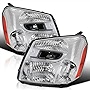 SPEC-D TUNING Clear Headlights Compatible with Chevy Chevrolet Equinox 2005-2009 L+R Pair Head Light Lamp Assembly