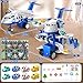 MSKOLER Airplane Toys for Toddlers 2-4 - Boy Toy Car Race Tracks for Kids Ages 3-5 with 8 Small Car Toys, Toddlers Educational Toy, Birthday Gifts for Boys 3-5