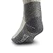 Merino Wool Crew Hiking Sock - Moisture Wicking - Gray Heather - Large