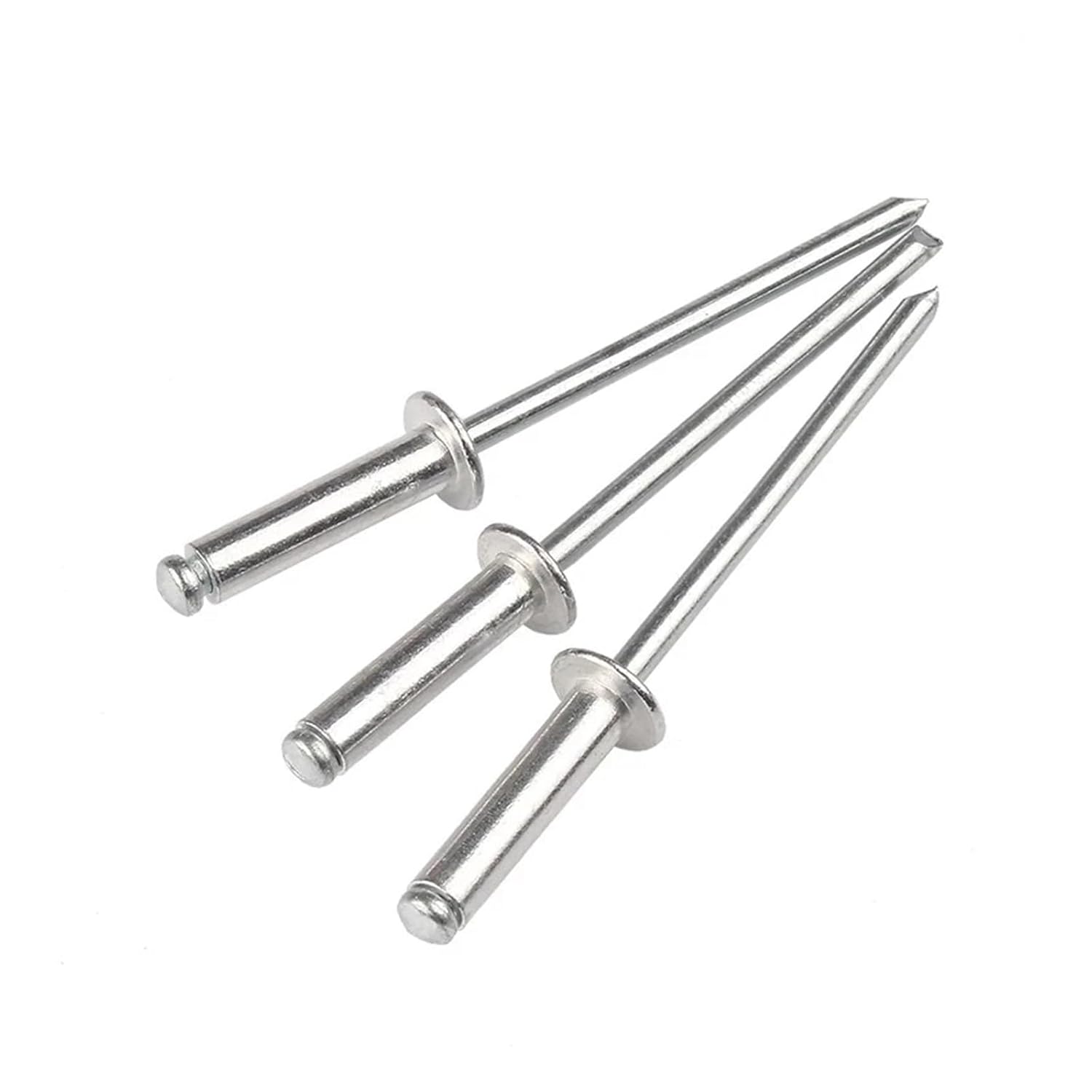 Industrial Rivet Nails Aluminum Rivet Fasteners Self-Locking Rivets M5 (4.8) Aluminium Mushroom Head Self Plugging Rivets Nail Pop Rivet for Furniture Car Aircraft Furniture Rivets Automotive Rivets