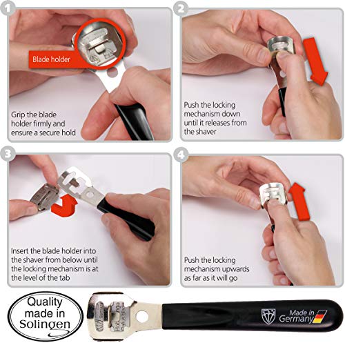 3 Swords Germany - Callus Remover Shaver Cutter Eliminator Razor With 40 Extra Sharp Refill Blades - Made In Solingen Germany #TOP5