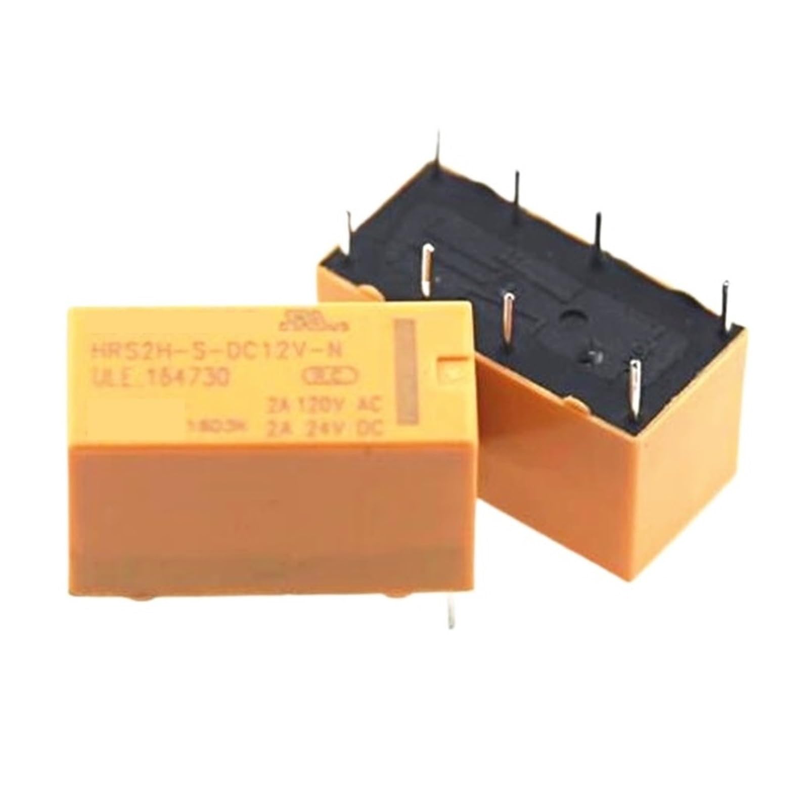 Relay HRS2H-S-DC12V-N relais électromécanique 12V DC 8 broches pour circuit imprimé Lot de 20 pcs