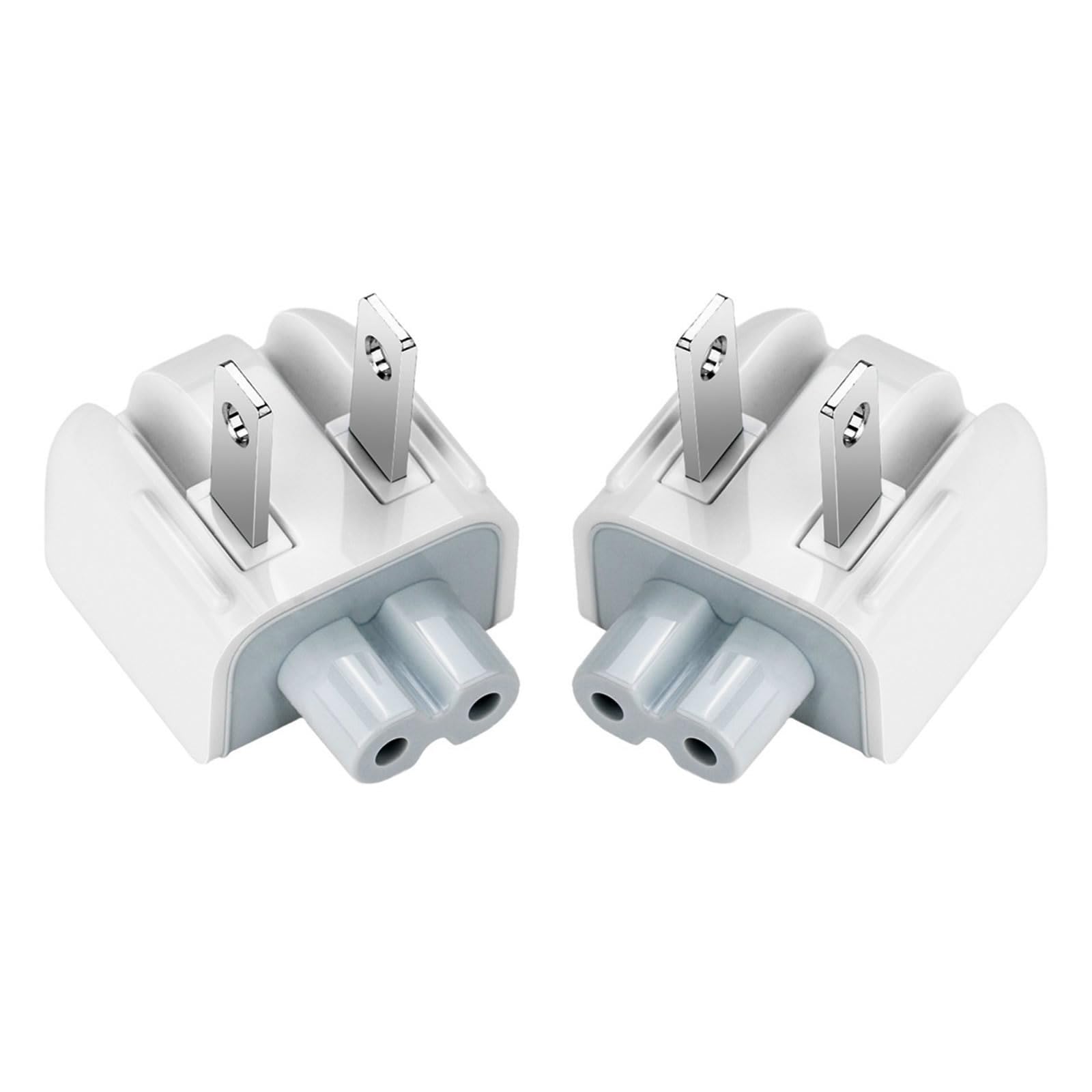 BEYEE AC Power Adapter Wall Folding Plug Duck Head,US Standard Plug Duck Head Compatible with MaBook Pro Air/Maci Book/Phone/Pod AC Power Adapter (2 -Pack)