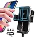 Produktbild Tawveml Wireless Charger Auto,15W Handyhalterung Auto Induktion 2 in 1 Drehbar Auto-Lüftungsschlitz-Halterung Qi Schnellladung, Kompatibel mit iPhone 12/XS/XR/11/11 pro Samsung S20, QI Handys