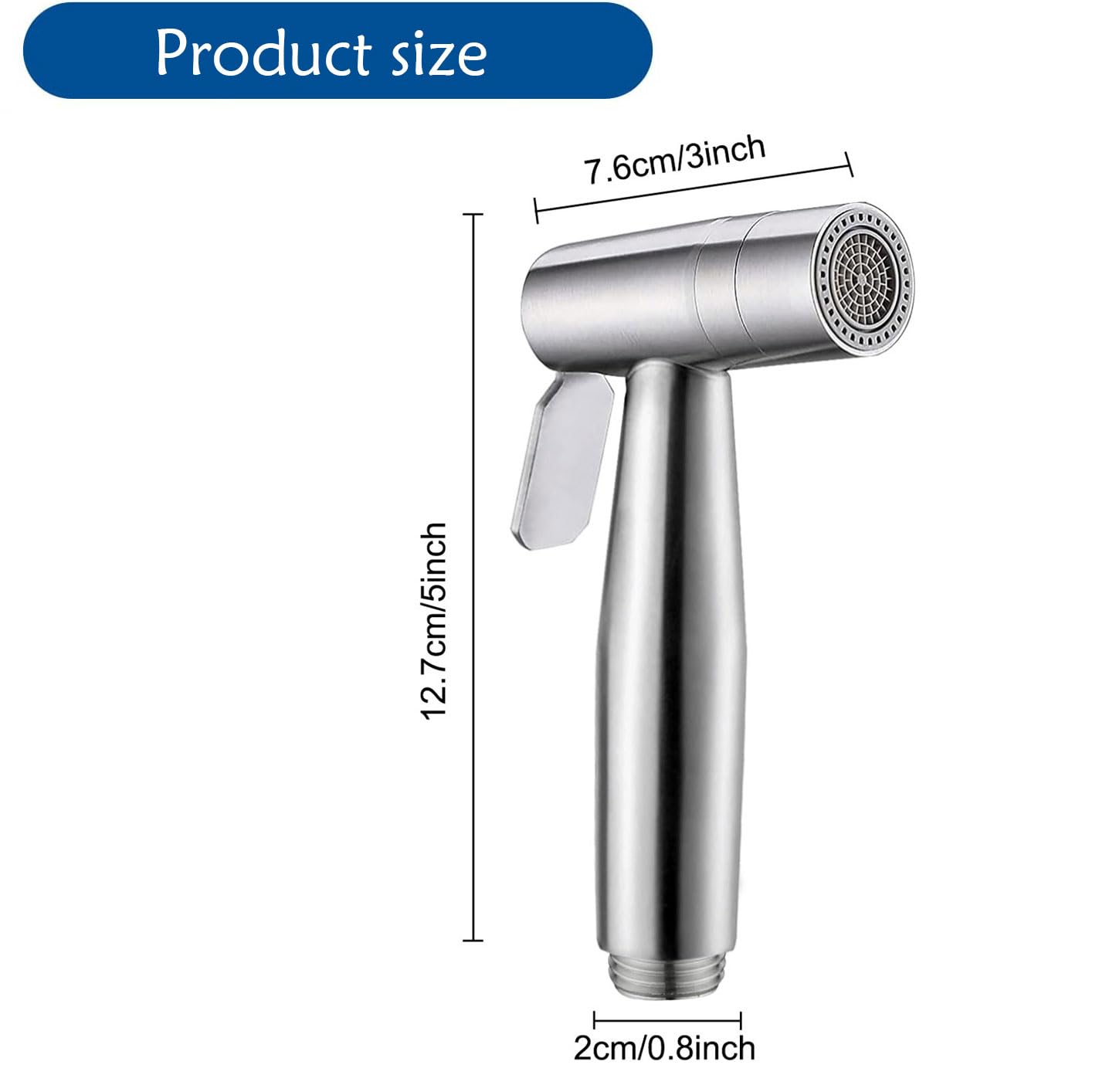 Doccetta Bidet Portatile Acciaio Inossidabile 2 Funzioni Spruzzatore WC