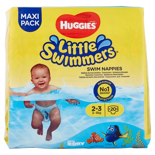 Couches Huggies Little Swimmers taille 2-3 pour baigner bébé sans risque de fuite