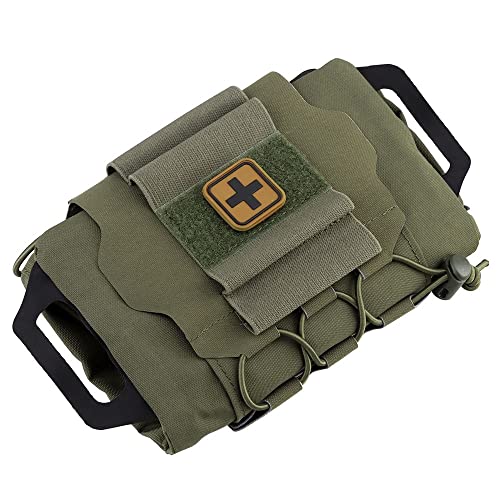 Botiquín Táctico De Primeros Auxilios con Forro Desmontable, 2 Piezas, Despliegue Rápido For Actividades En Equipo Y Juegos Al Aire Libre, 25 X 16 Cm, 177 G(RG)