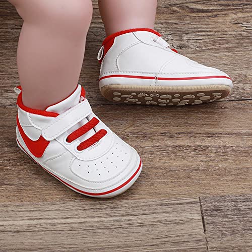 Image of Clowora Unsex Baby Shoes Boys Girls Infant Sneakers Non-Slip Soft Rubber Sole Toddler Crib First Walker Lightweight Shoes
