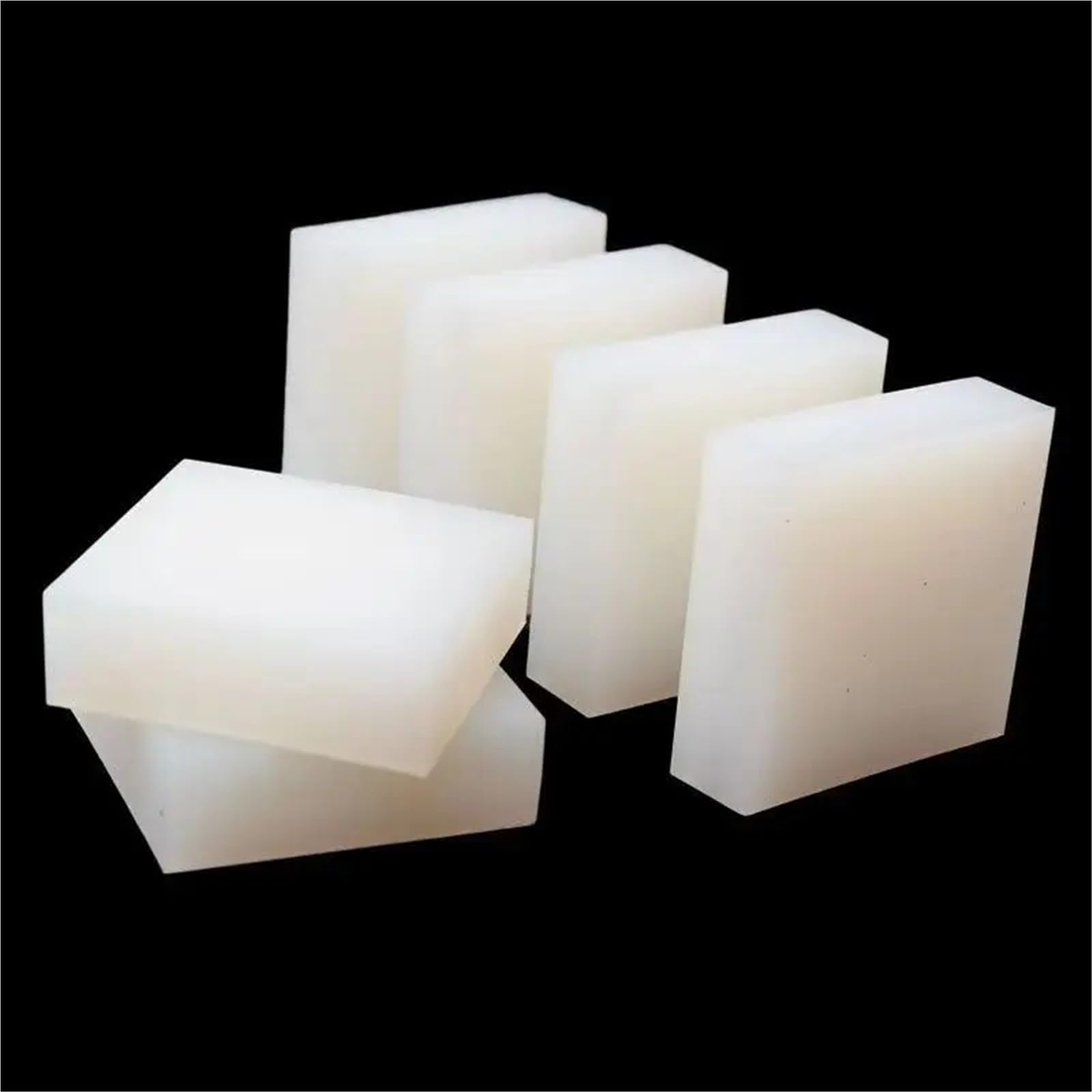 Blocco in gomma siliconica for assorbimento degli urti - Blocco in silicone quadrato bianco for guarnizioni automobilistiche - 1 pezzo(200x200x10mm)