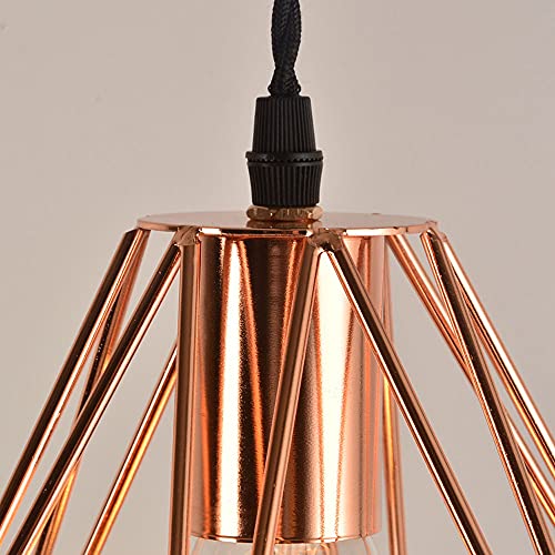 Iluminación interior E27 moderna y retro tipo araña de hierro para tiendas de ropa 2