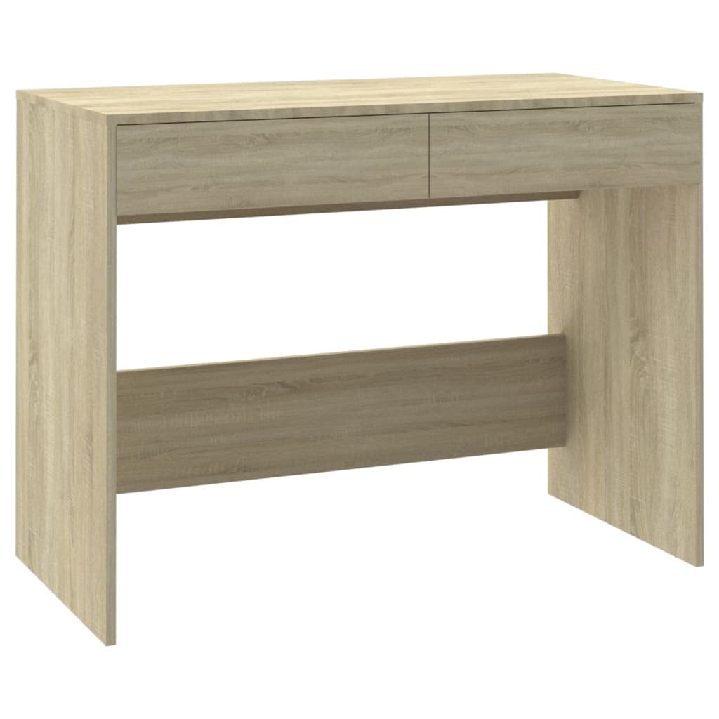 INLIFE Mueble Escritorio Mesa de Despacho de roble Sonoma 101 x 50 x 76,5 cm, material de madera, color beige, 24,9 kg, 809560