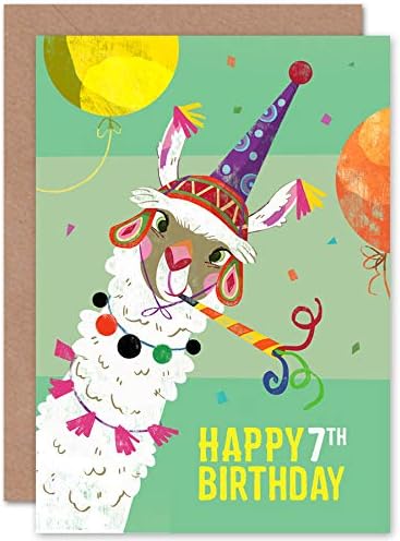 Llama Party Birthday 12th Greetings Card