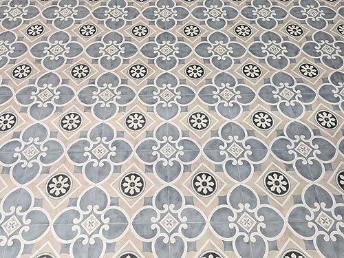 PVC Bodenbelag Vinylboden in nostalgischer Retro Art, Zuschnitt (2m breit, 1m lang)