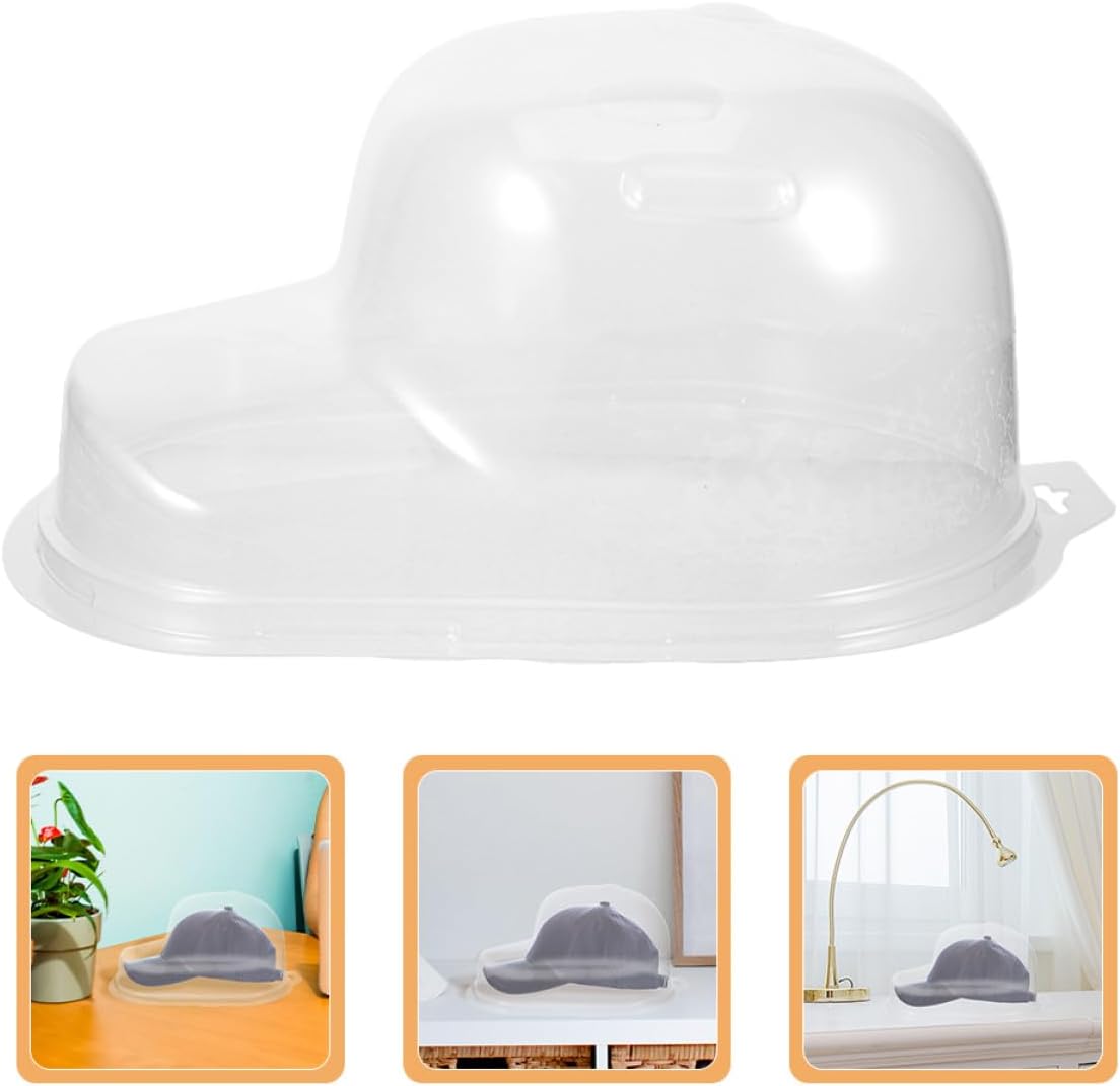 Gadpiparty Baseball Cap Storage Box with Plastic Hat Brim Portable Travel Hat Organizer for Curved Brim Caps for Closet and Shelf Protection