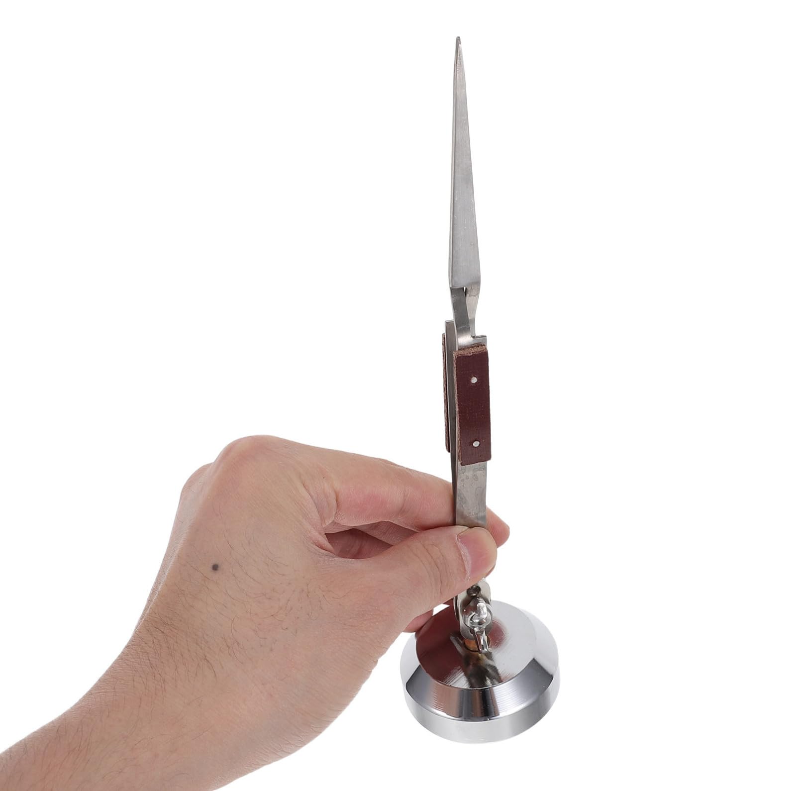 2 Piezas Pinzas de Rebote para Joyería y Relojería con Puntas Rectas y Curvas, Acero al Carbono Resistente al Calor, Diseño Ergonómico para Modelismo y Manualidades DIY