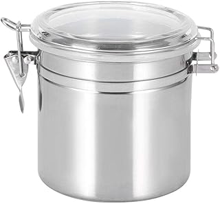 Airtight Canister, Stainless Steel Kitchen Coffee Food Storage Container with Lid for Coffee, Tea, Sugar, Flour