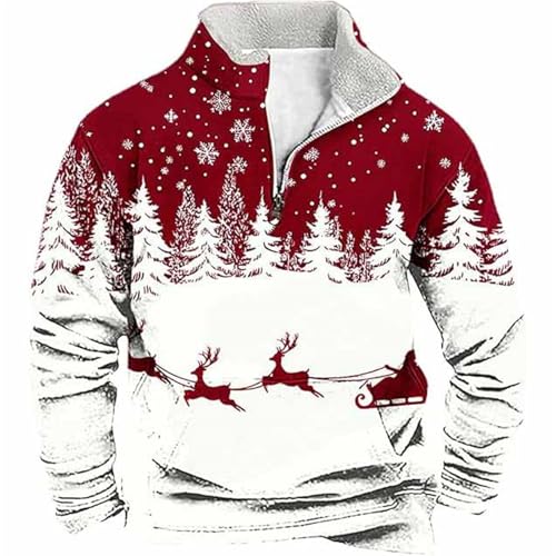 Sweat polaire sans capuche homme demi zip pour rester au chaud sans transpirer
