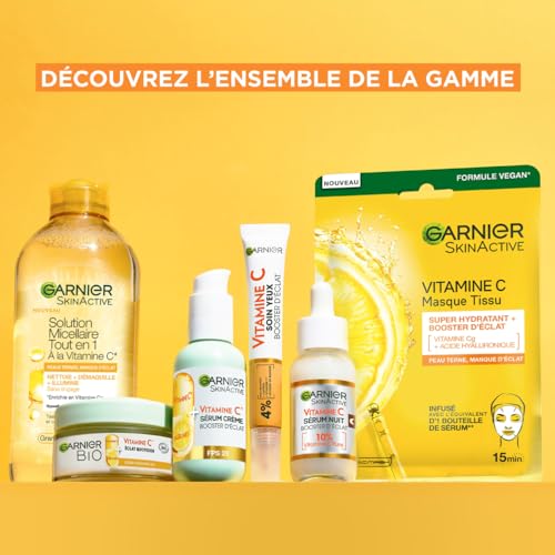 Soin Yeux Booster D'éclat Vitamine C Garnier Le Tube De 15ml - vue 8