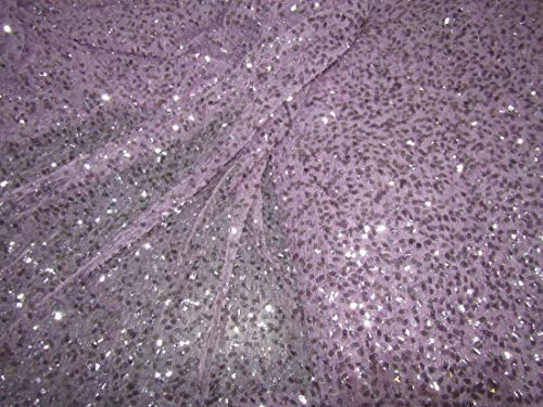Tissu en filet lilas élastique pour coudre des vêtements de danse confortables