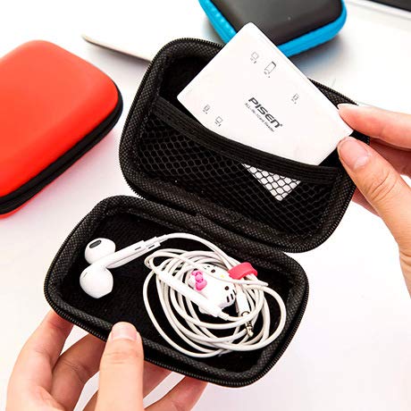 Mini Shockproof Carrying Travel Case External Storage Hard Case Bags Headset Earphone Cable Carry Storage Box For Phone Usb Cable Charger Power Bank Case (Orange) #TOP1