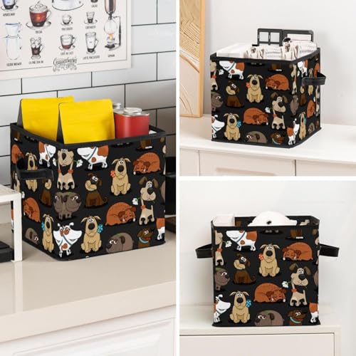 Boîte de rangement pliable en tissu pour chambre et dressing - 8