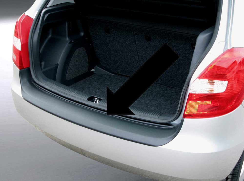 RGM - Protector Parachoques Trasero para Borde de Maletero de Skoda Fabia II Hatchback Antes de Facelift, año de construcción 12.2006 – 03.2010 RBP240, Color Negro