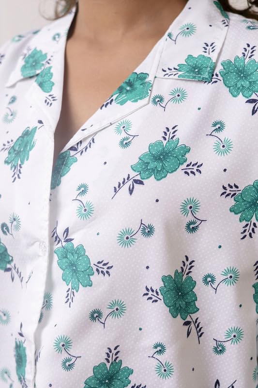 Image of Women's Cotton Floral Printed Summer Coat | Helps to Protect From Sunrays, Dust Pollution, Sunburn, Tanning of Skin | Ideal for Driving, Hot Summers, Traveling