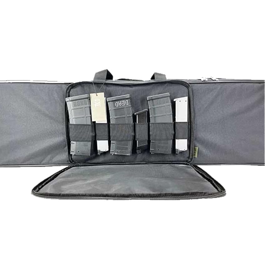 ECOMMUR Funda de Transporte SIXMM GB 1M BK Negra (100cm) | Funda de Tela para Proteger Armas largas. Funda para ecopetas de protección Universal (100 cm)