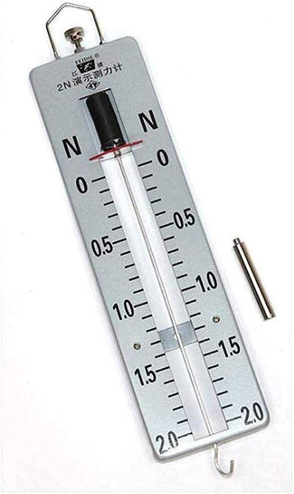 Physical Science Experiments 5N Metal Demo Dynamometer School Physics Experiment Teaching Instrument Equipment, Force Measurement, Weighing Weight,5N Learning Tool