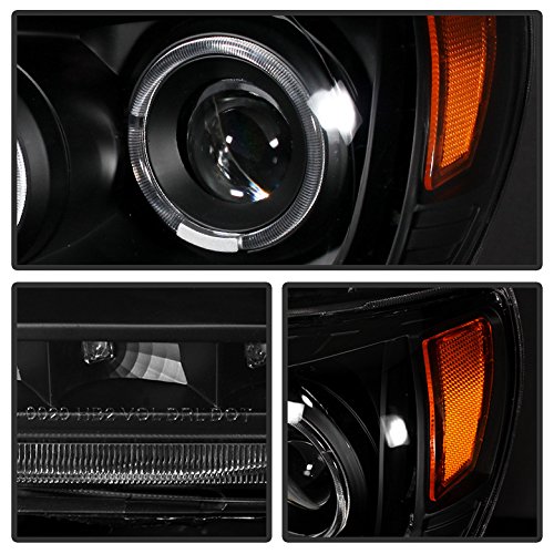 Led Halo Headlights For Toyota Tacoma 05-11 - Black/Clear Lens #TOP2